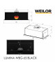 Витяжка повновбудована WEILOR LUMINA WBG 65 BLACK - зображення 18