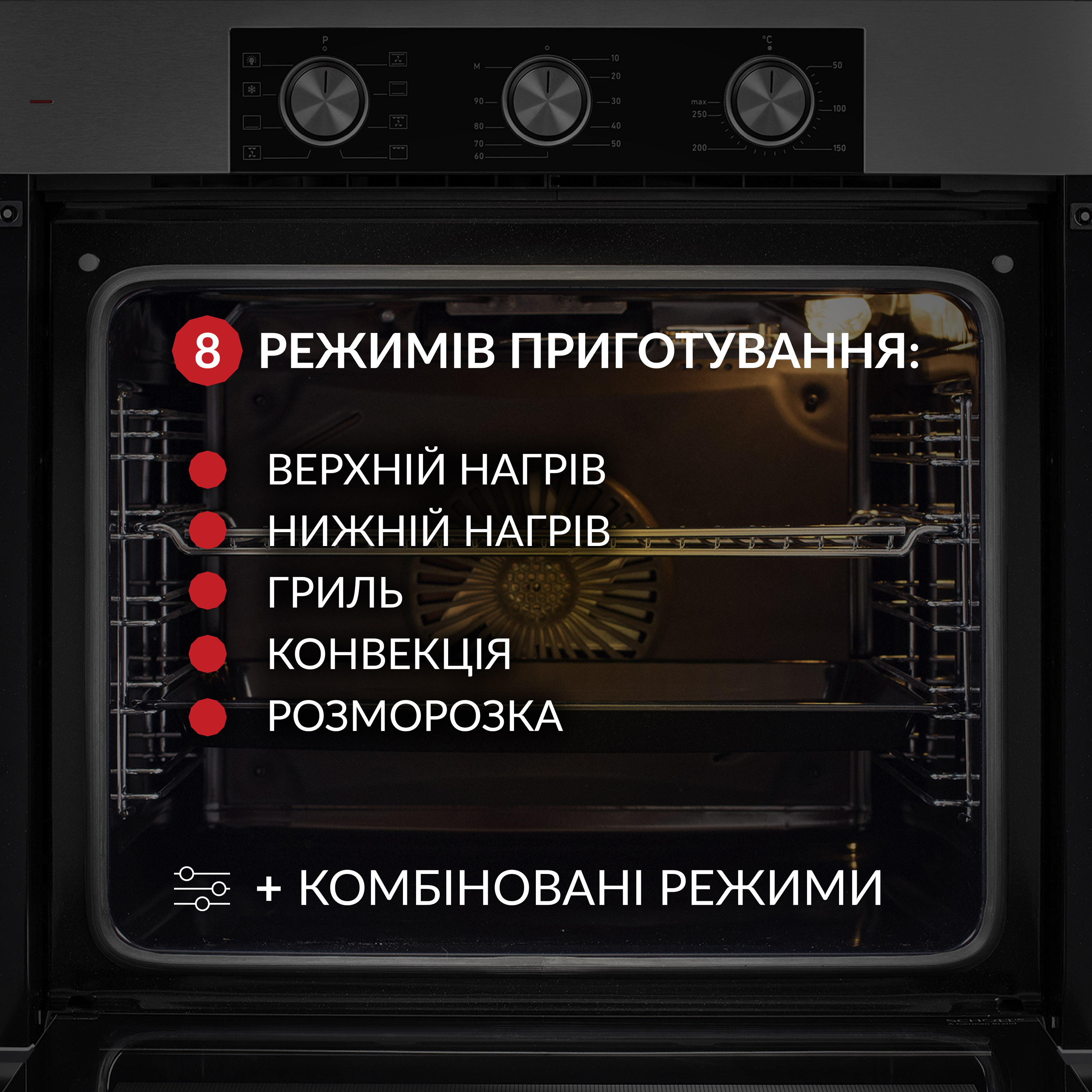 Духова шафа електрична WEILOR FPO6F8BI - зображення 4