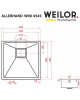 Мийка кухонна нержавіюча сталь WEILOR ALLERHAND WRX 4545 - зображення 8