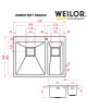 Мийка кухонна нержавіюча сталь WEILOR IMMER WRT DB6050 - зображення 9