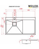 Мийка кухонна нержавіюча сталь Weilor IMMER WRT SD10050 - зображення 10