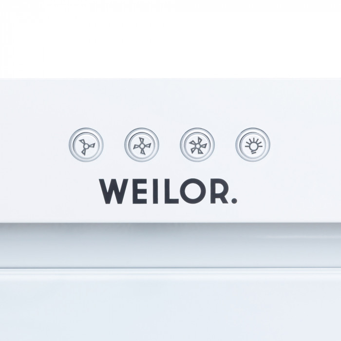 Вытяжка полновстраиваемая WEILOR PBE 6230 GLASS WH 1100 LED