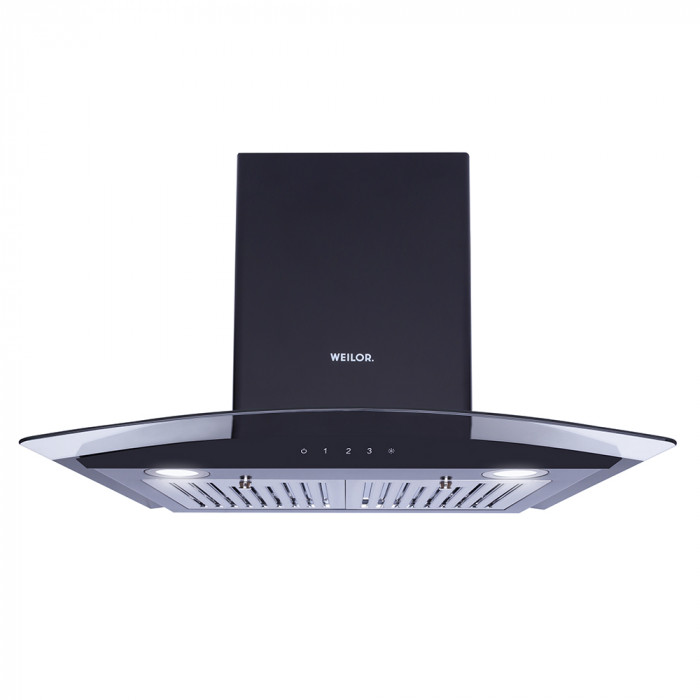 Вытяжка декоративная со стеклом WEILOR WGS 6230 BL 1000 LED
