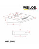 Вытяжка плоская WEILOR WPL 5092 I - зображення 9