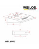 Витяжка плоска WEILOR WPL 6092 I - зображення 9