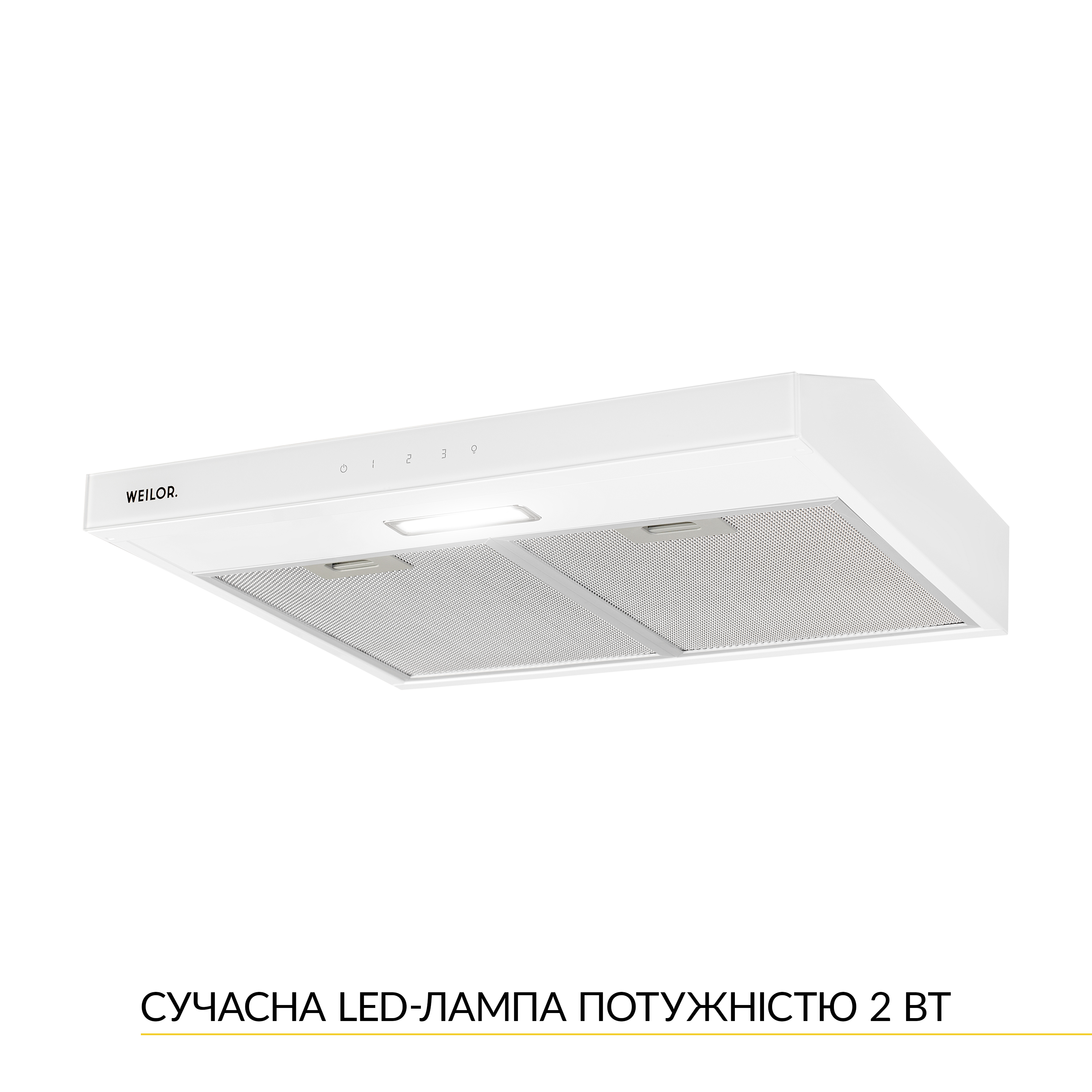 Витяжка плоска WEILOR WPL 6092 WH - зображення 4
