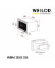 Вбудована мікрохвильова піч WEILOR WBM 2041 GSS - зображення 15