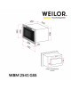 Вбудована мікрохвильова піч WEILOR WBM 2541 GSS - зображення 15