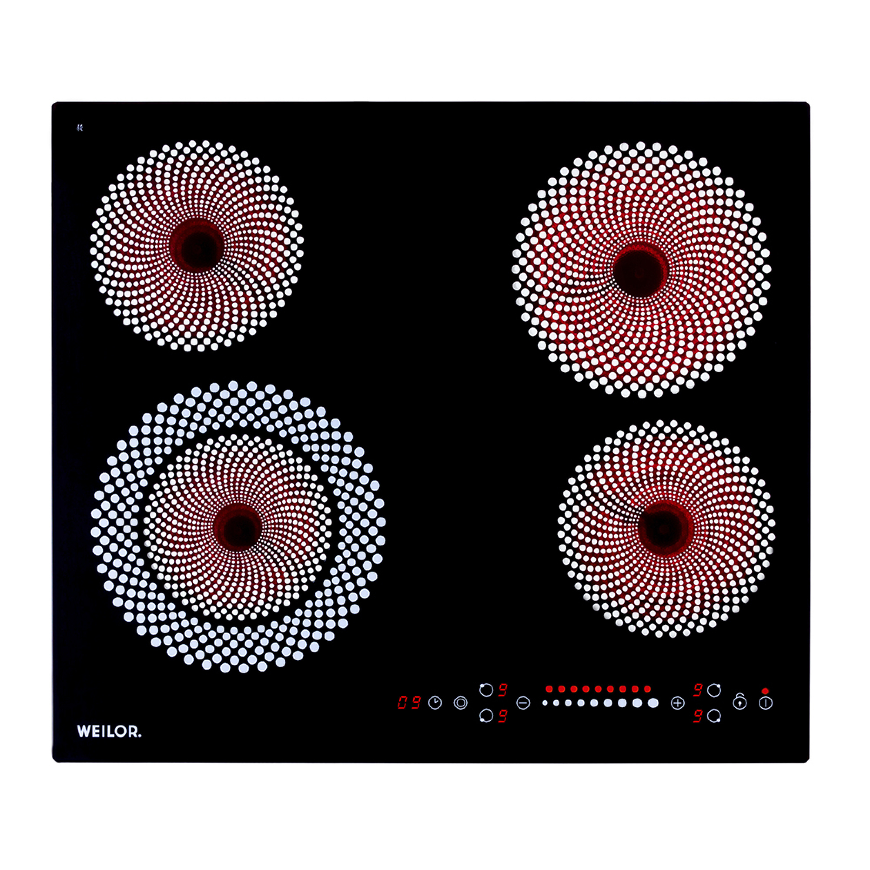Поверхня склокерамічна WEILOR WHC 651 BLACK - зображення 3