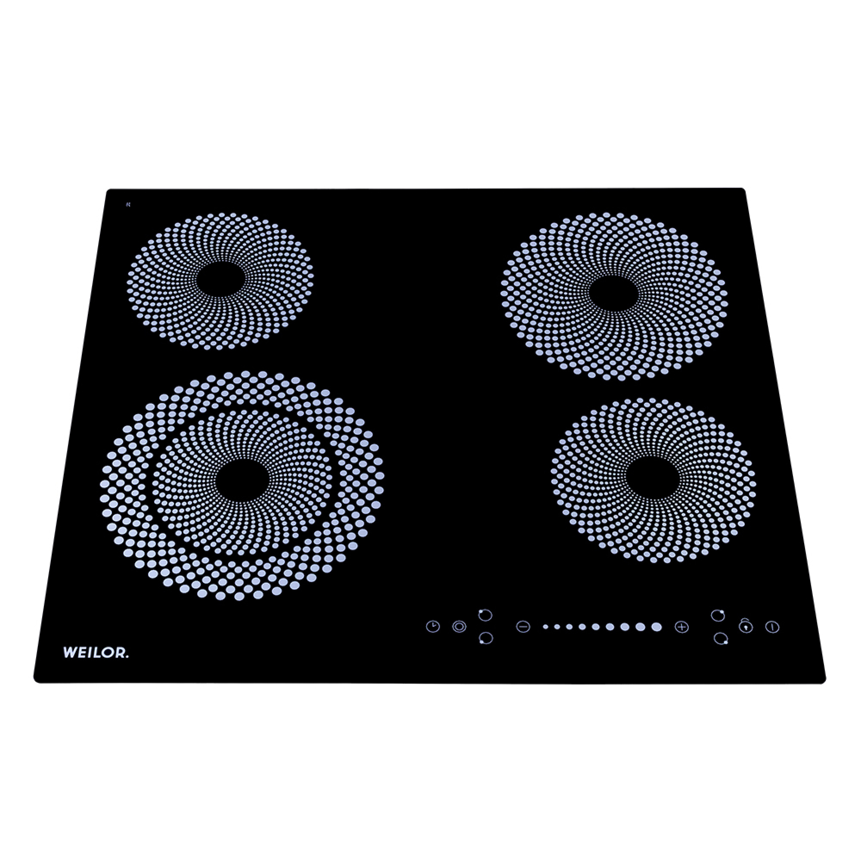 Поверхня склокерамічна WEILOR WHC 651 BLACK - зображення 2