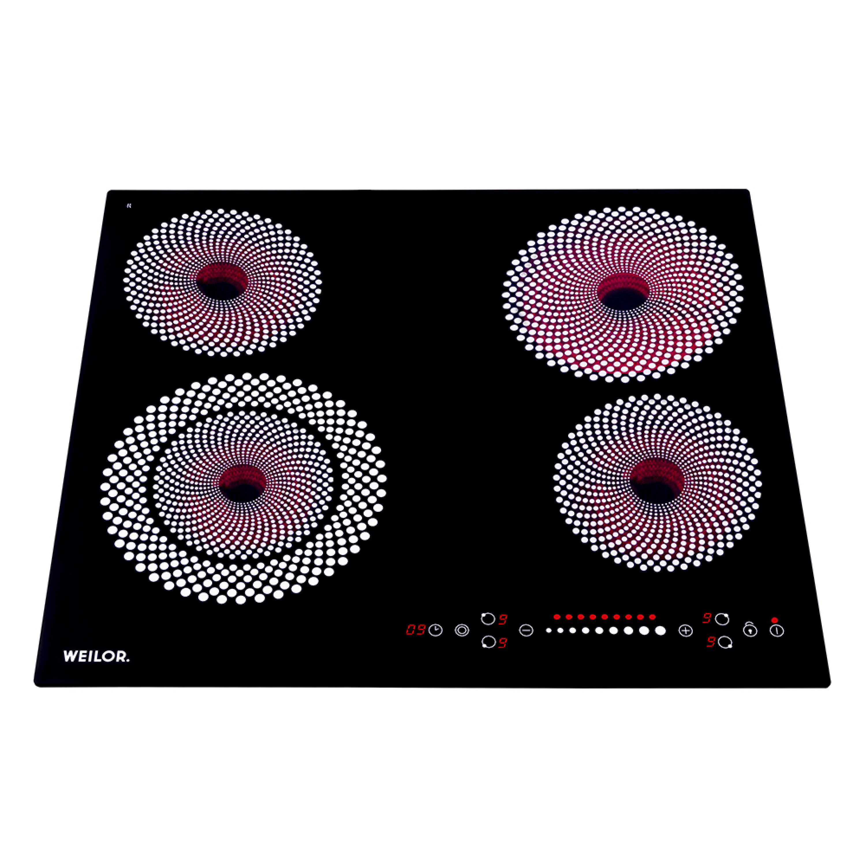 Поверхня склокерамічна WEILOR WHC 651 BLACK - зображення 4