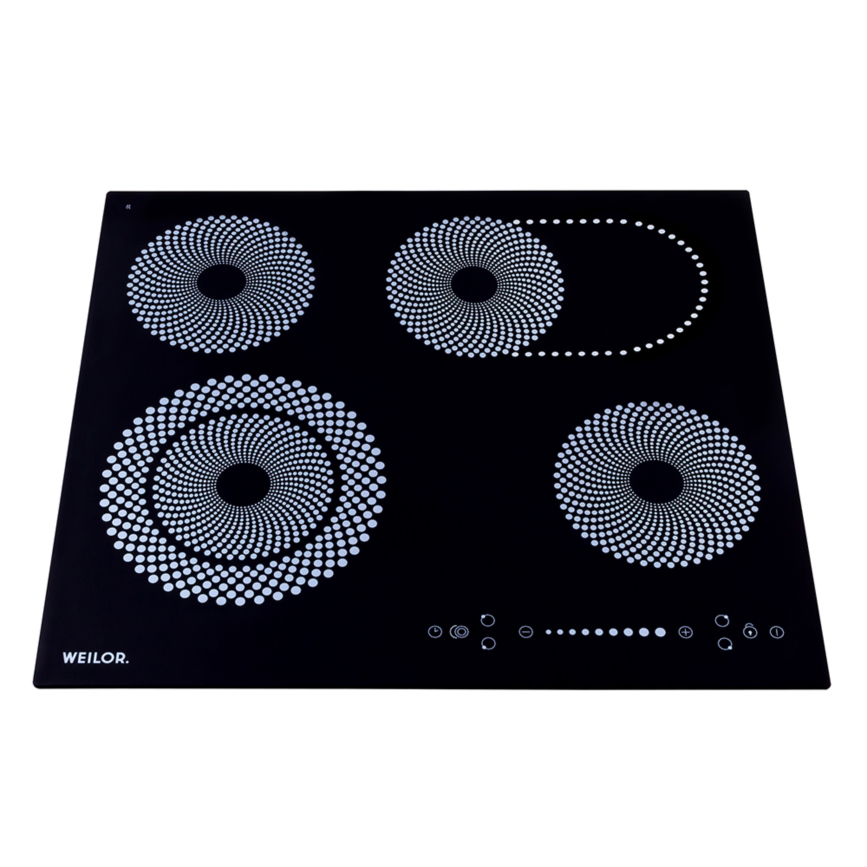 Поверхня склокерамічна WEILOR WHC 661 BLACK - зображення 5