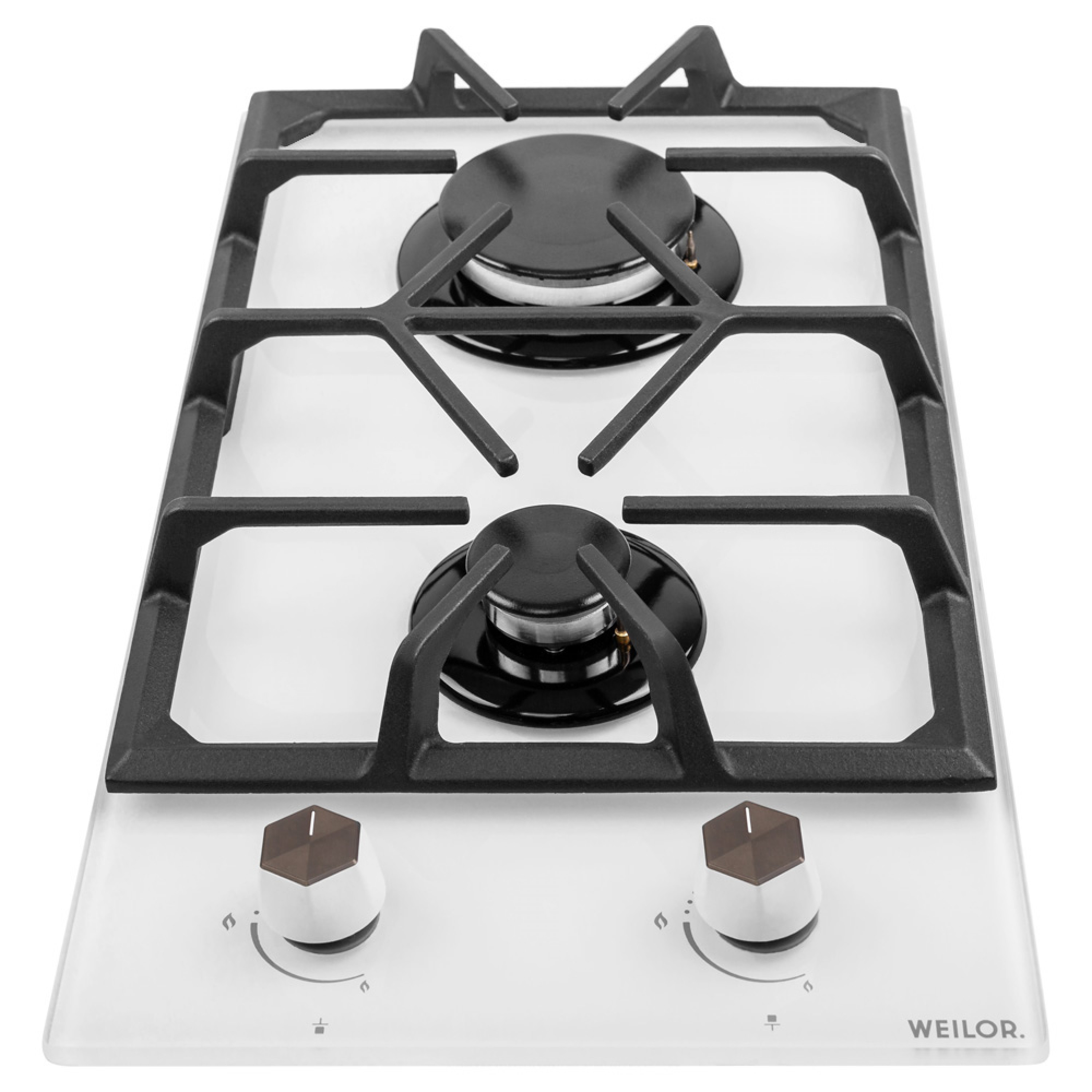 Поверхня газова Domino на склі WEILOR GG 304 WH - зображення 2