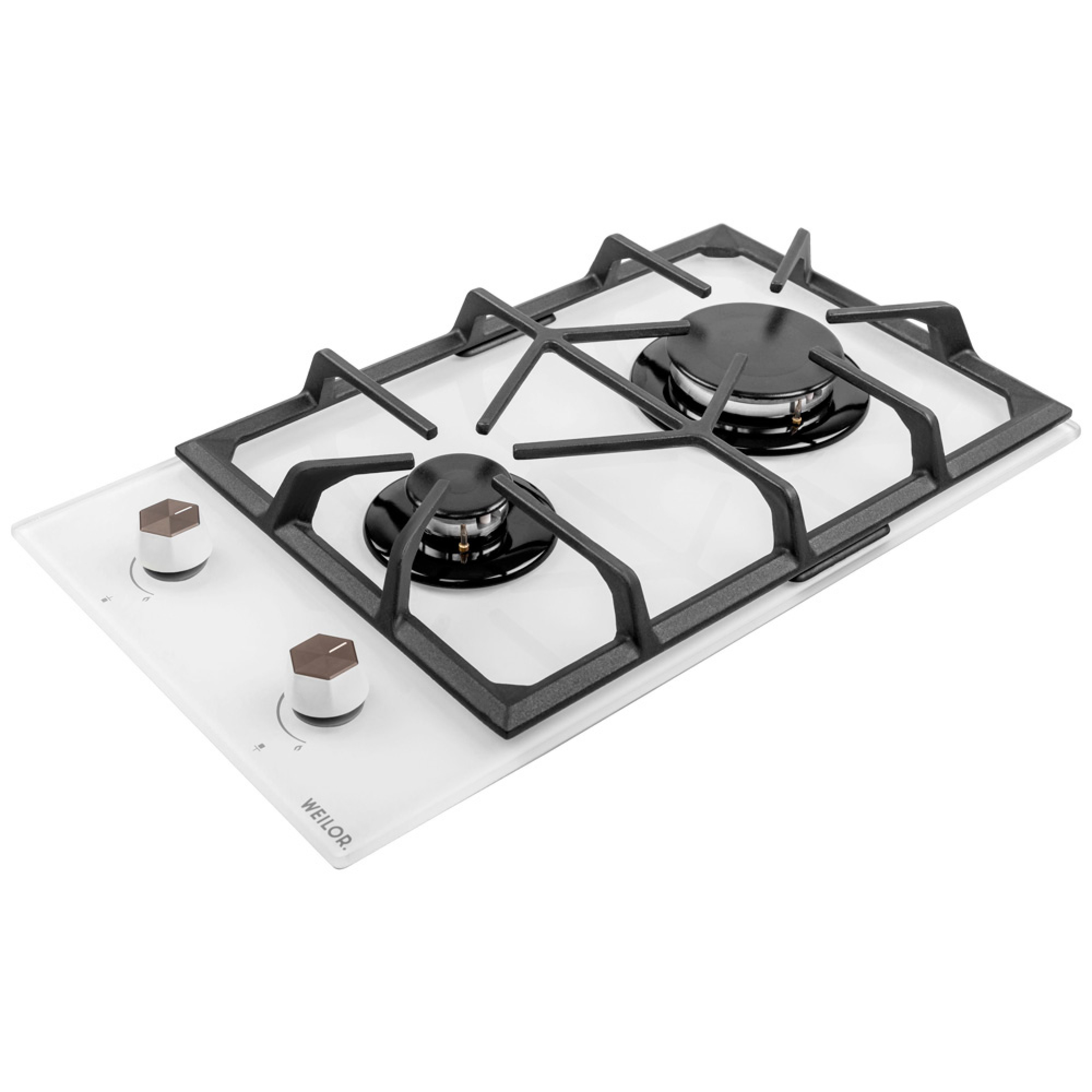 Поверхня газова Domino на склі WEILOR GG 304 WH - зображення 3