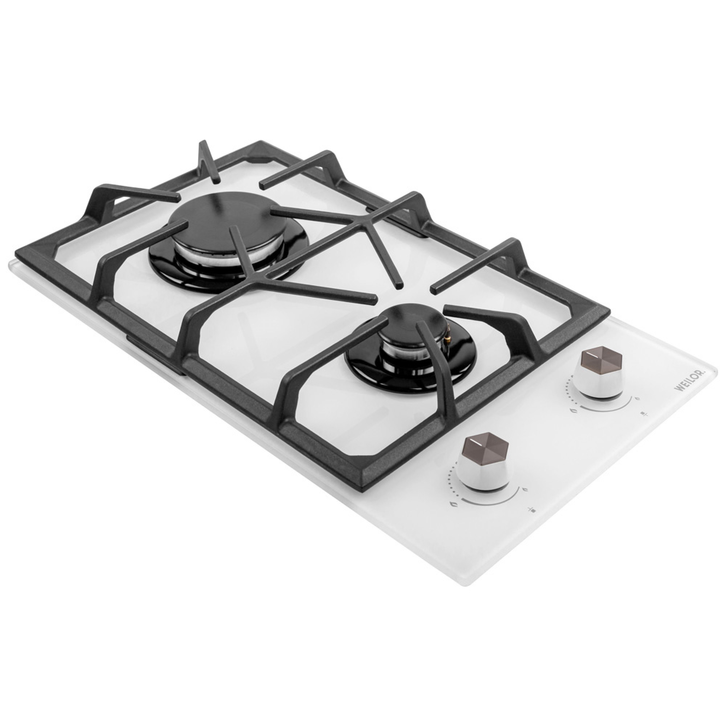 Поверхня газова Domino на склі WEILOR GG 304 WH - зображення 4
