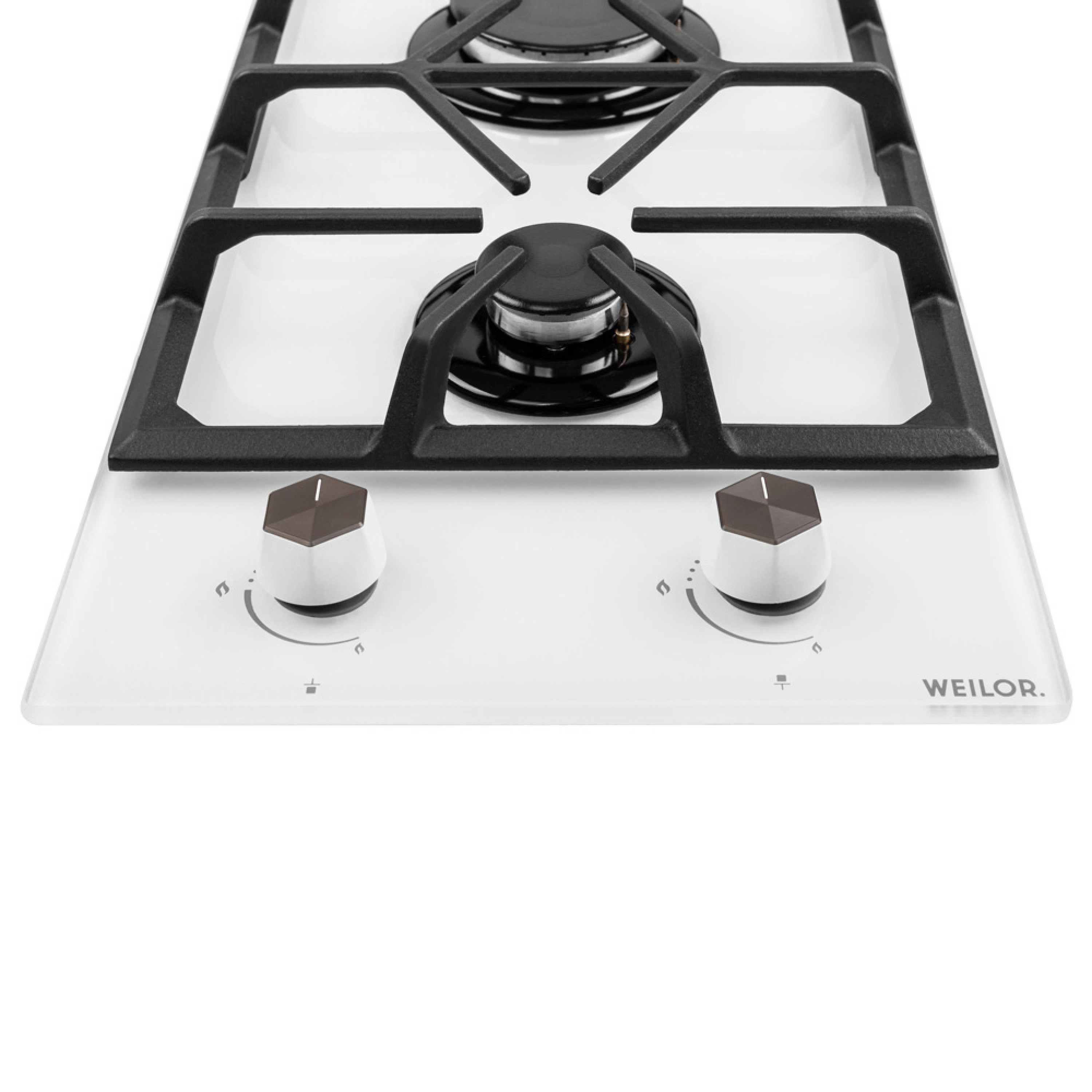 Поверхня газова Domino на склі WEILOR GG 304 WH - зображення 5