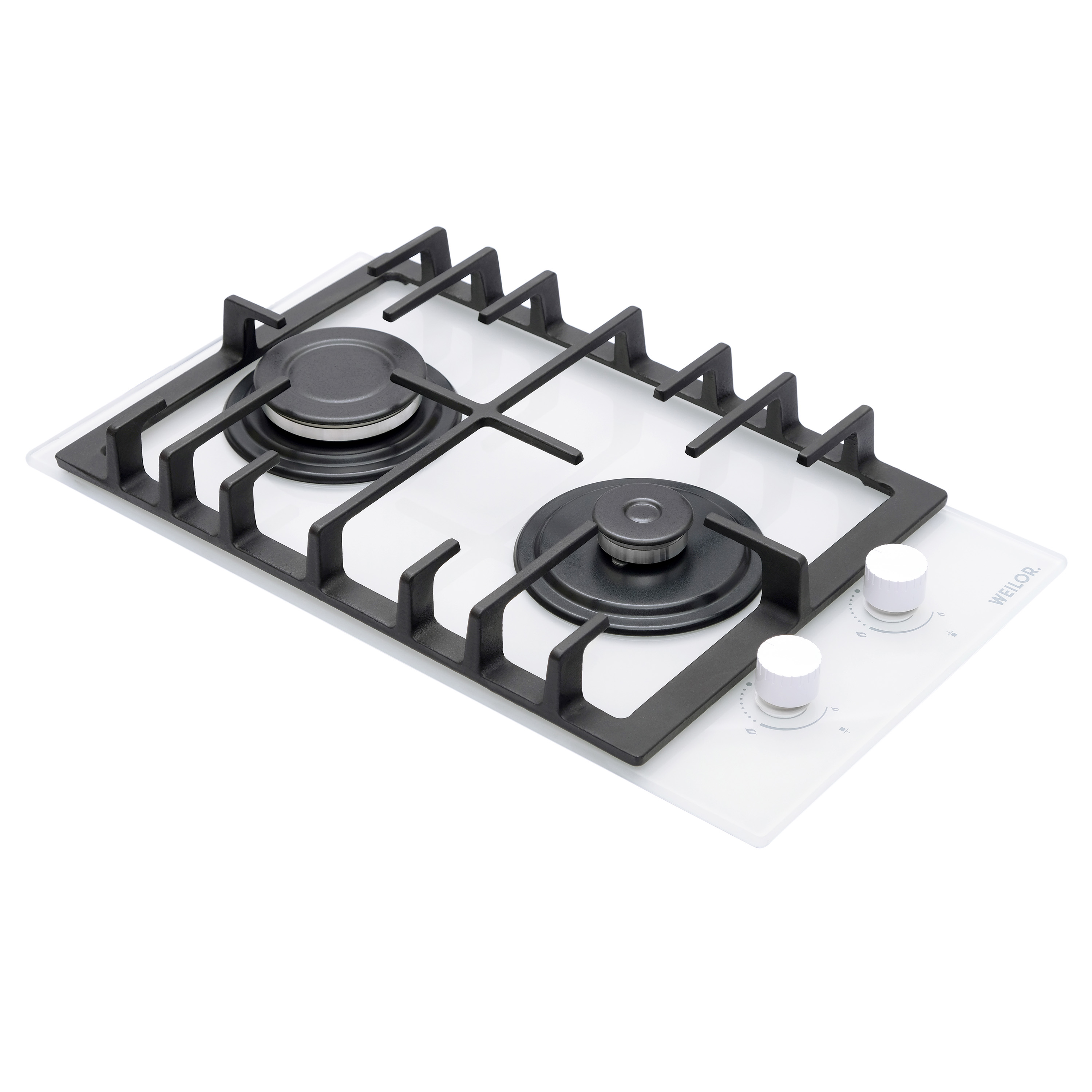Поверхня газова Domino на склі WEILOR GG 306 WH - зображення 2