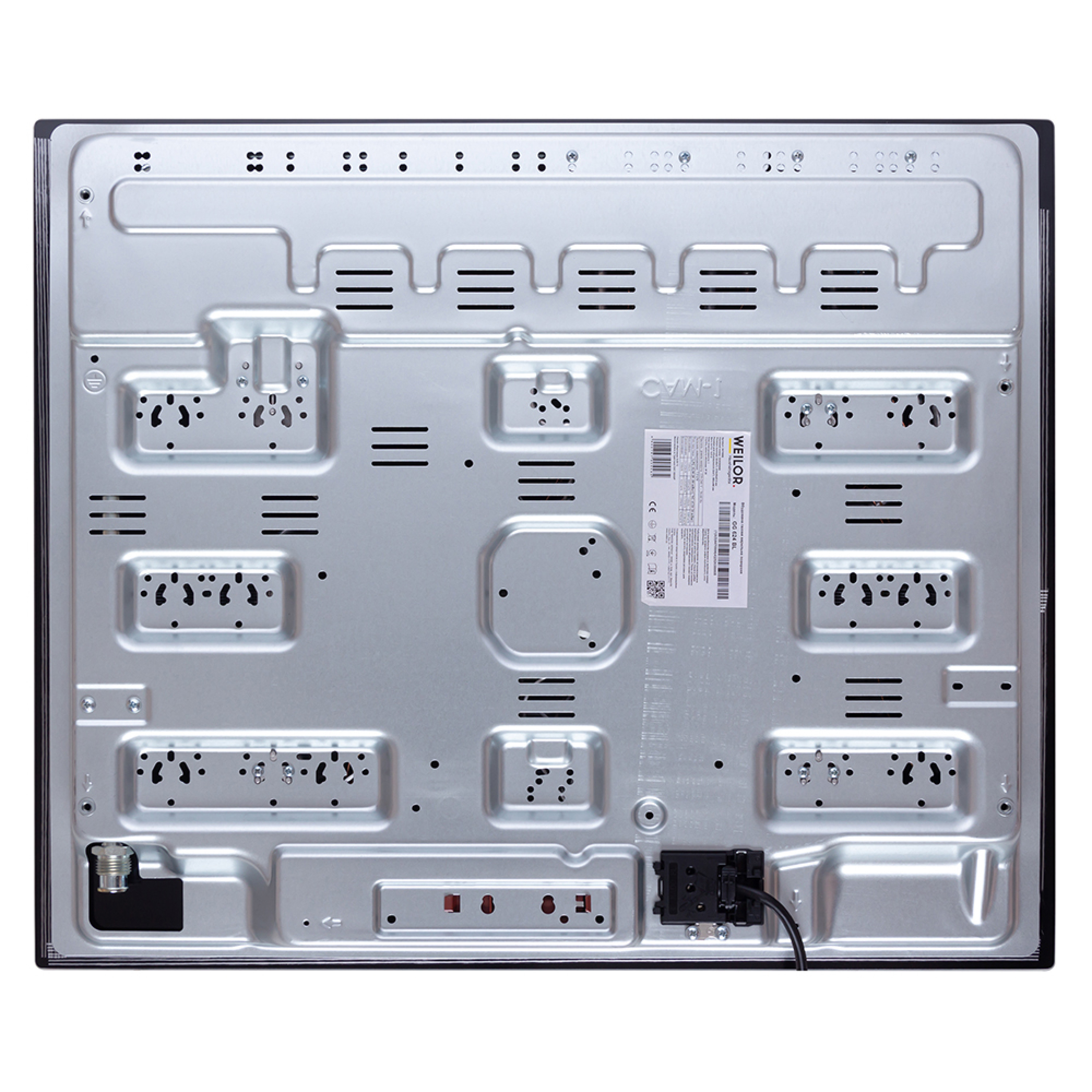 Поверхня газова на склі WEILOR GG 624 BL - зображення 10