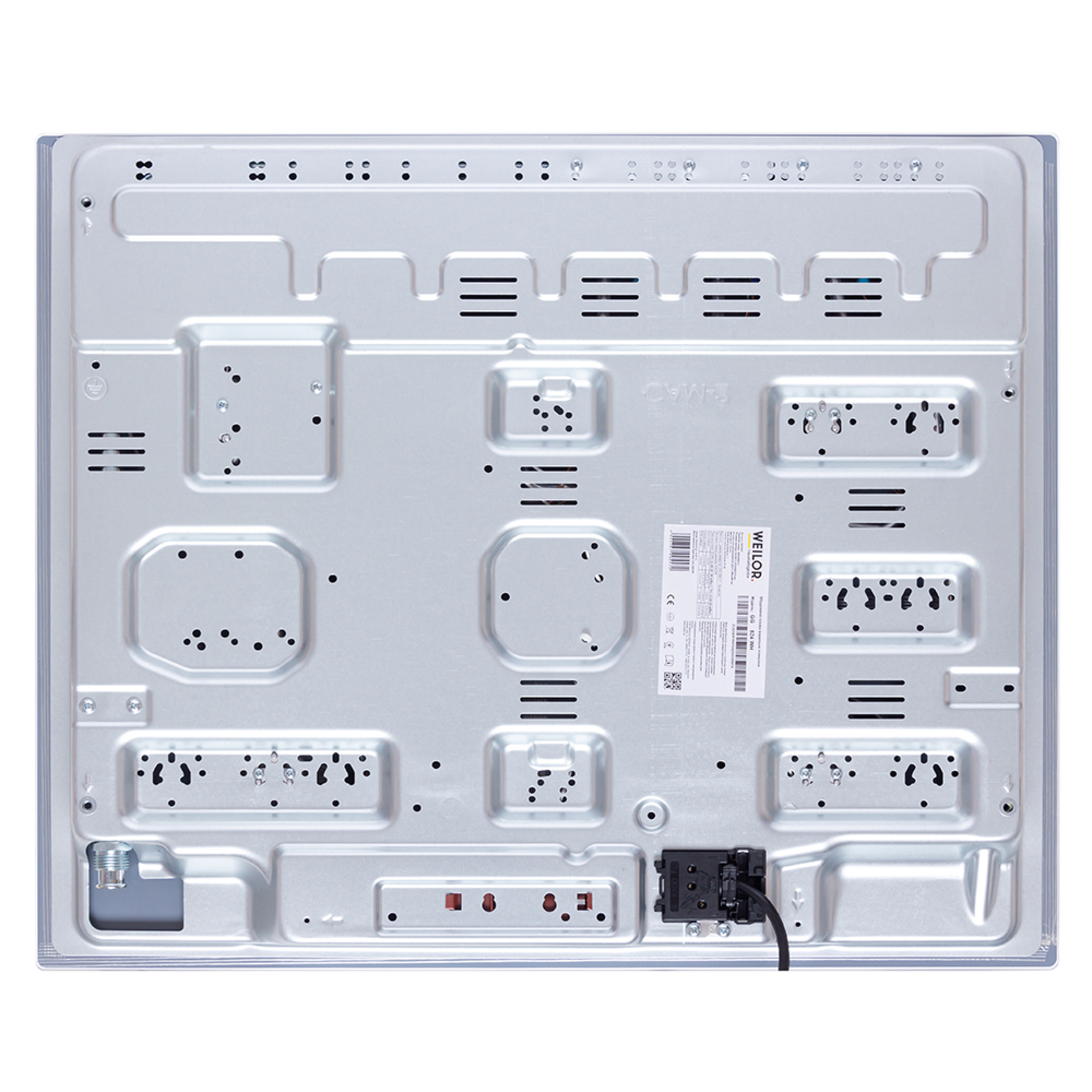 Поверхня газова на склі WEILOR GG 624 WH - зображення 10