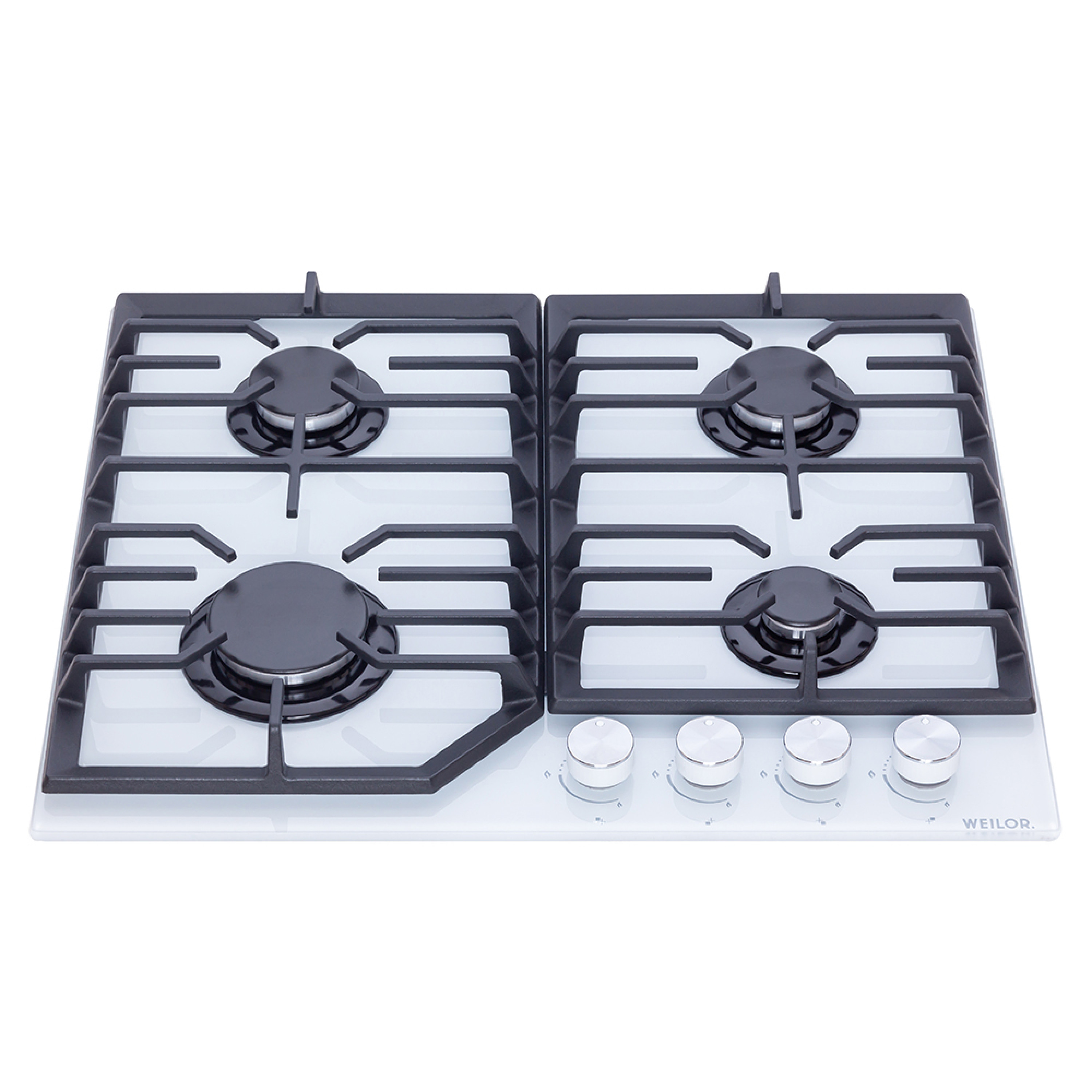 Поверхня газова на склі WEILOR GG 624 WH - зображення 2