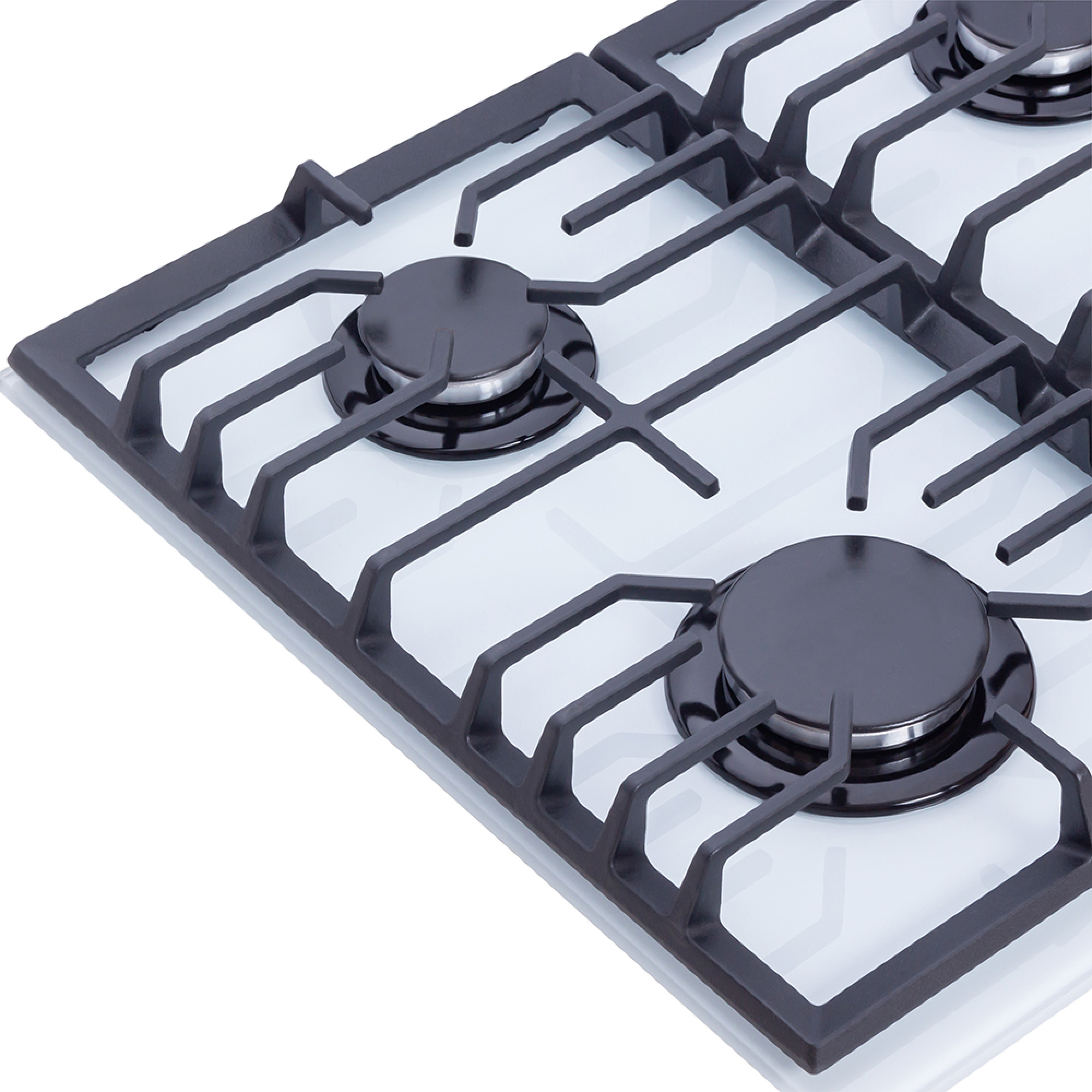 Поверхня газова на склі WEILOR GG 624 WH - зображення 4