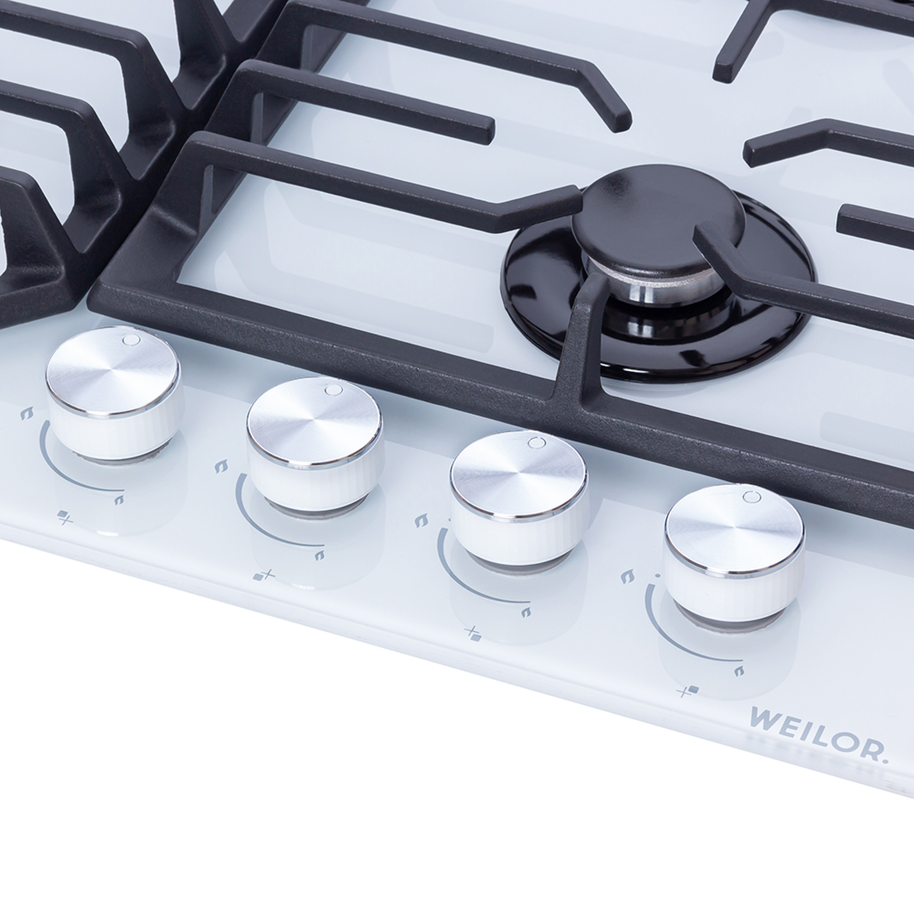 Поверхня газова на склі WEILOR GG 624 WH - зображення 5