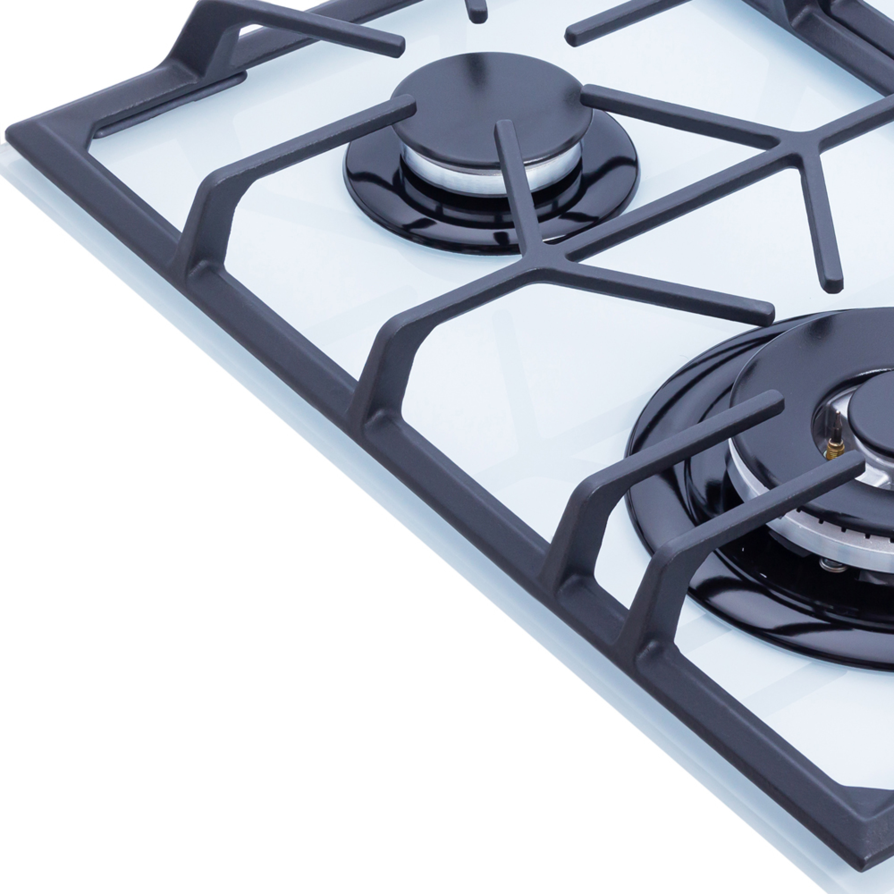 Поверхня газова на склі WEILOR GG W 604 WH - зображення 9
