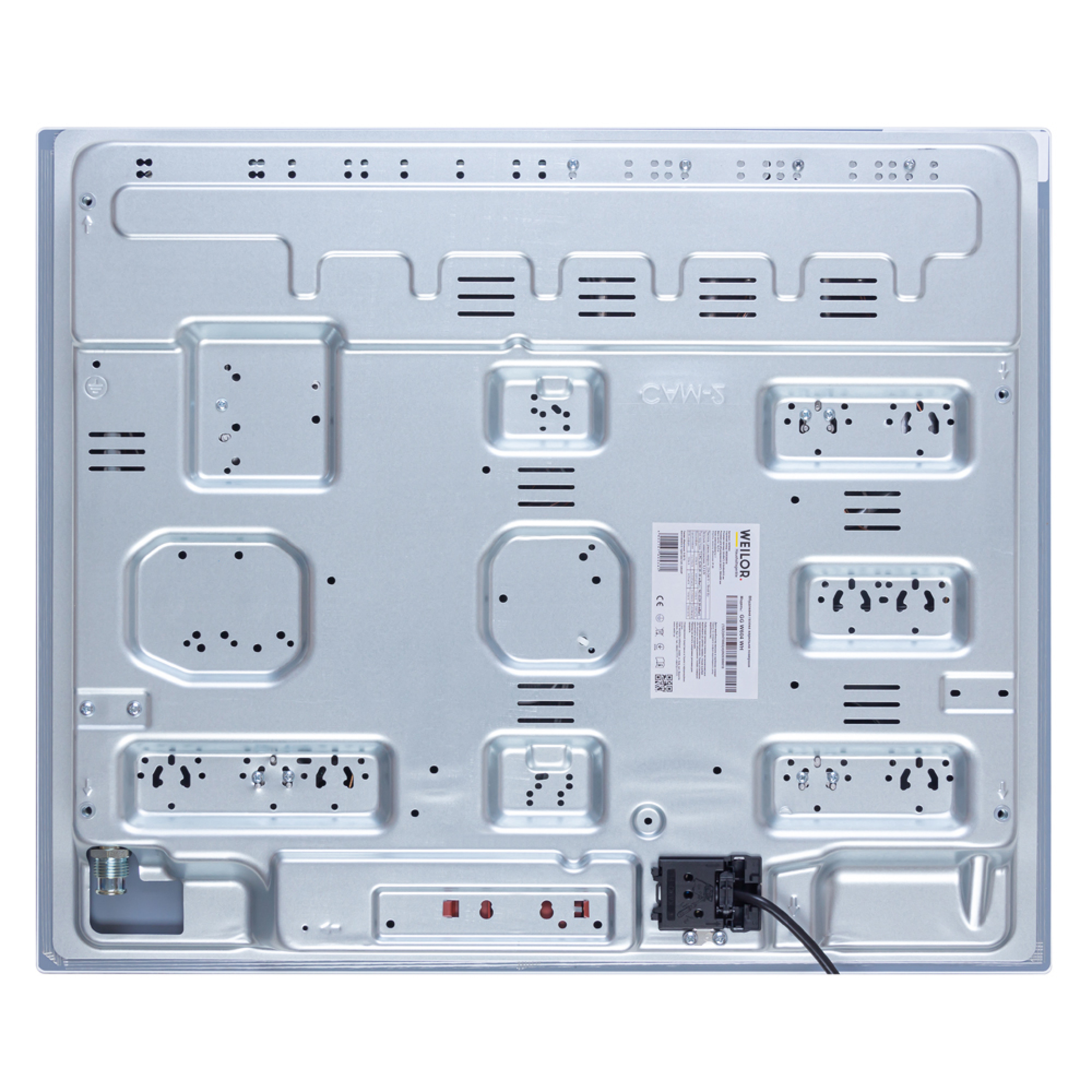 Поверхня газова на склі WEILOR GG W 604 WH - зображення 10