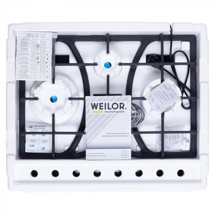 Поверхня газова на склі WEILOR GG W 614 BL