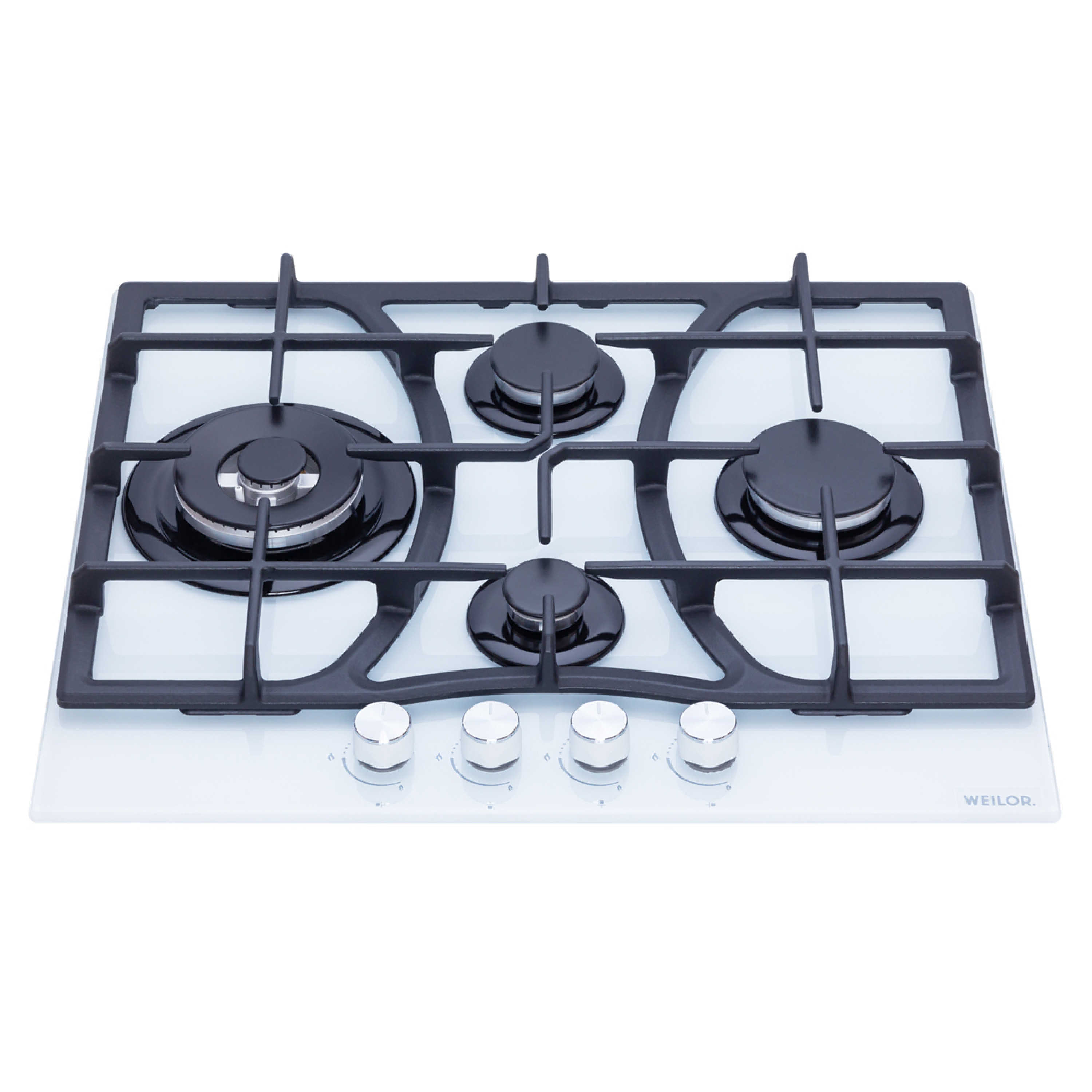 Поверхня газова на склі WEILOR GG W 614 WH - зображення 2