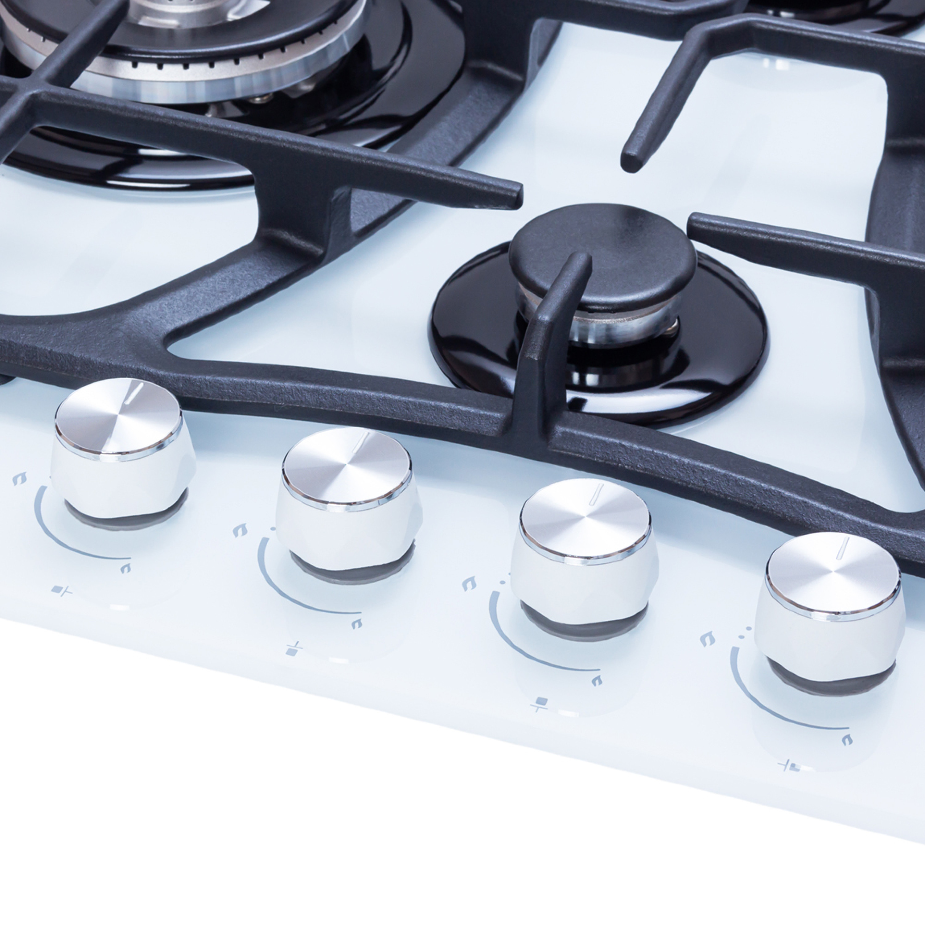 Поверхня газова на склі WEILOR GG W 614 WH - зображення 4