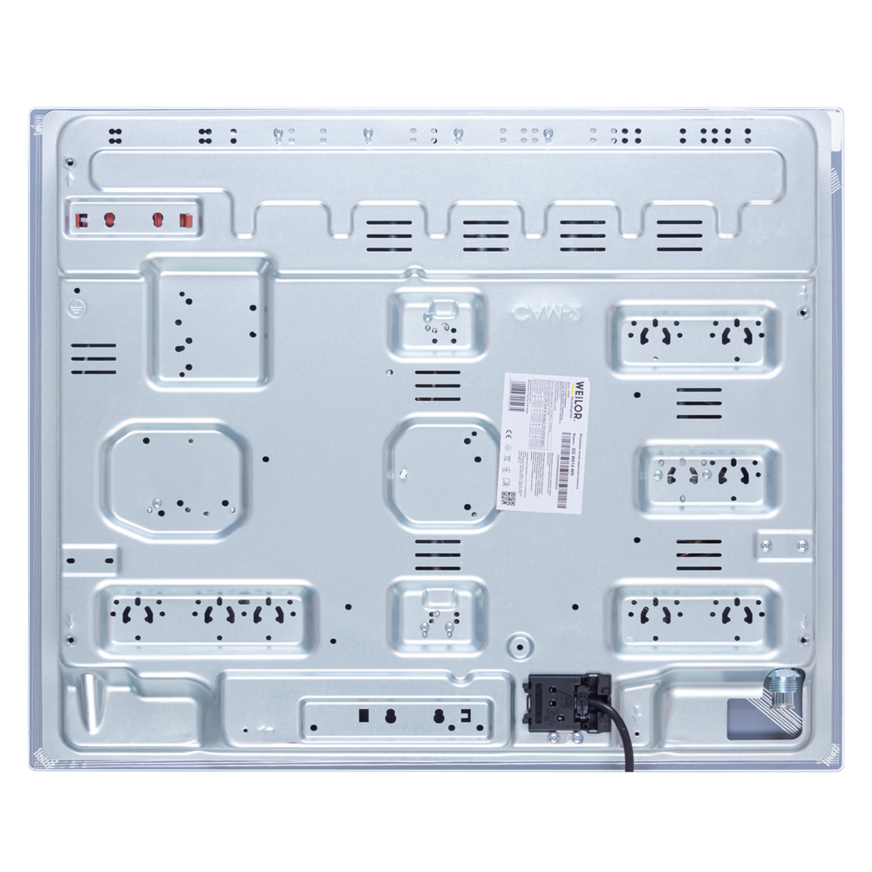 Поверхня газова на склі WEILOR GG W 614 WH - зображення 10