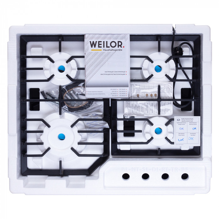 Поверхня газова на склі WEILOR GG W 624 BL