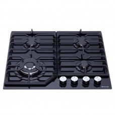 Поверхность газовая на стекле WEILOR GG W 624 BL