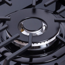Поверхность газовая на стекле WEILOR GG W 624 BL