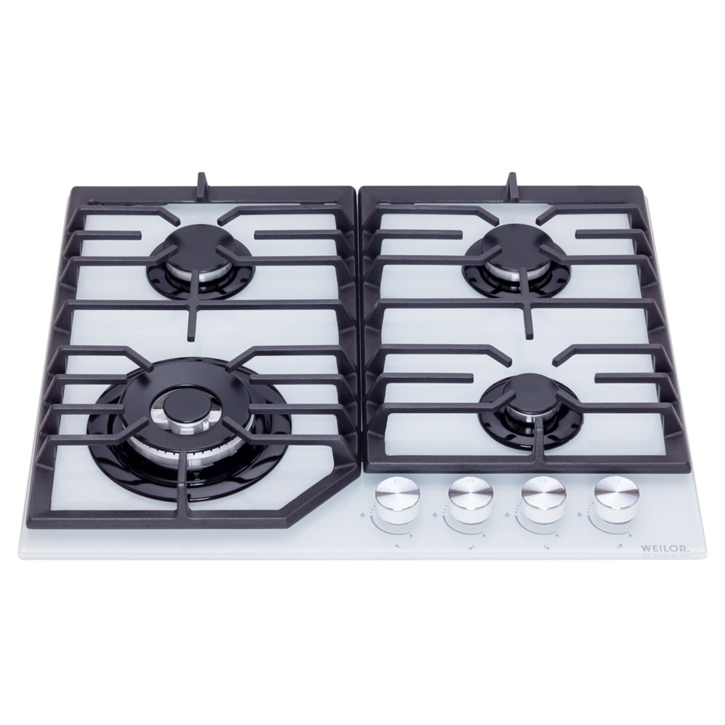 Поверхня газова на склі WEILOR GG W 624 WH - зображення 2
