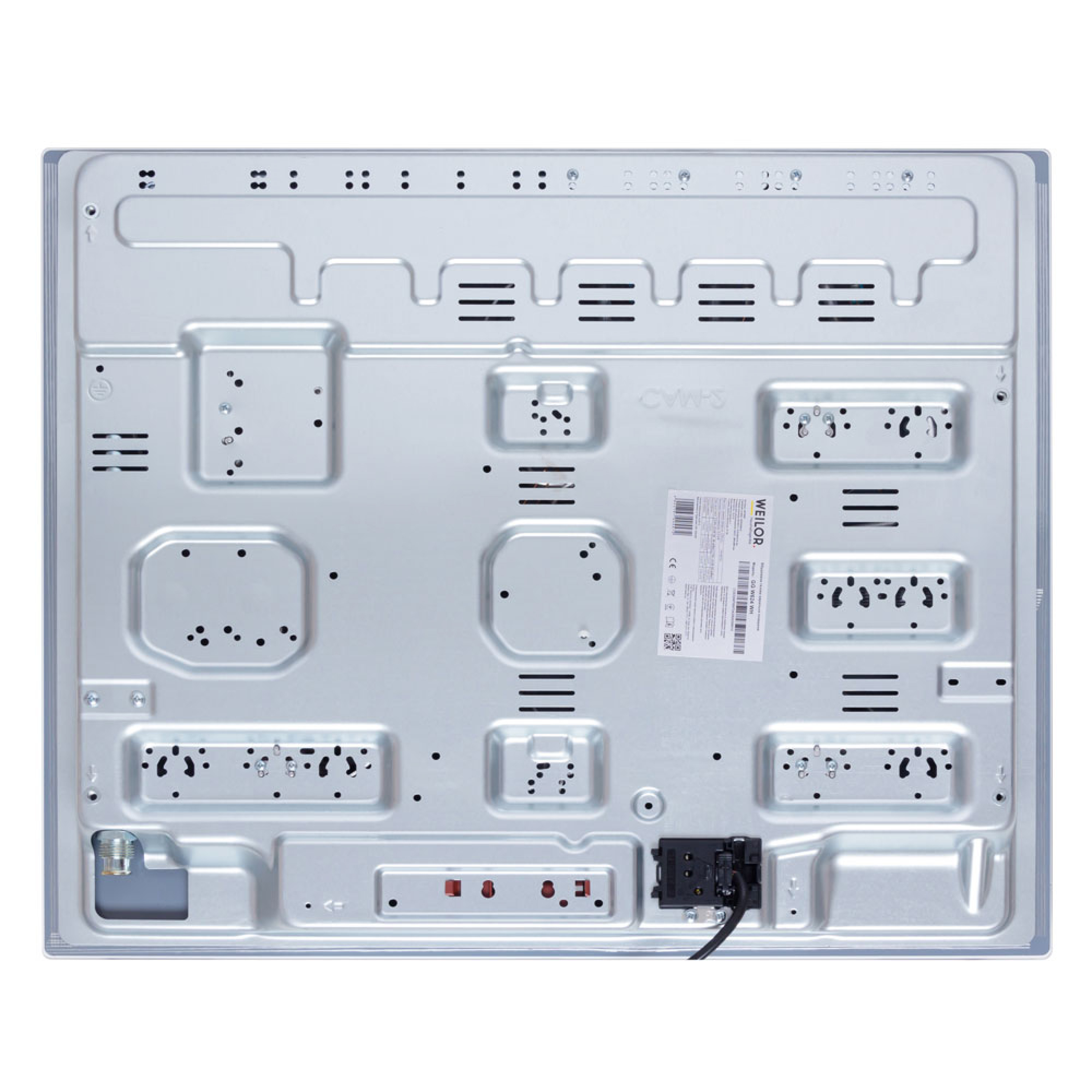 Поверхня газова на склі WEILOR GG W 624 WH - зображення 10