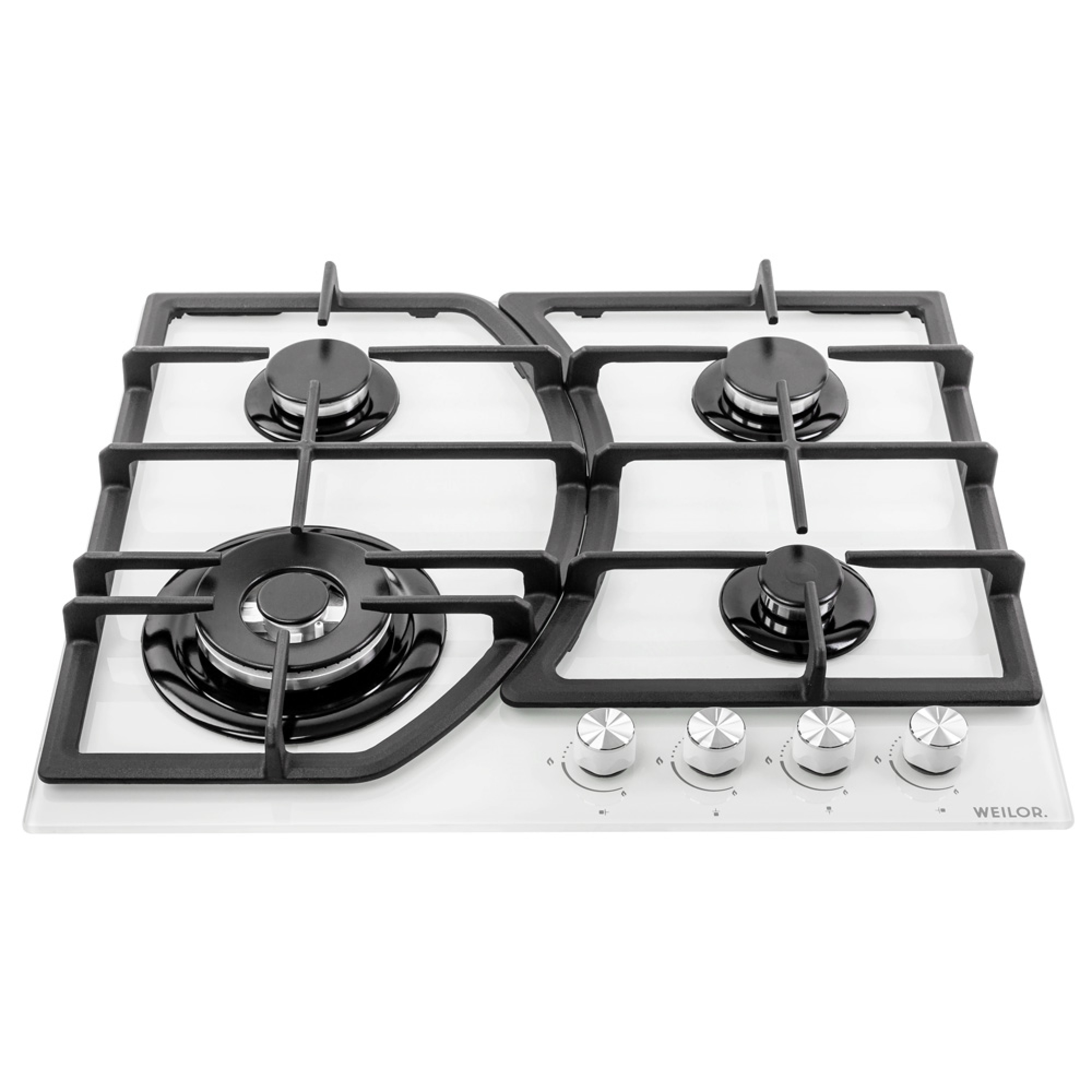 Поверхня газова на склі WEILOR GG W 644 WH - зображення 2