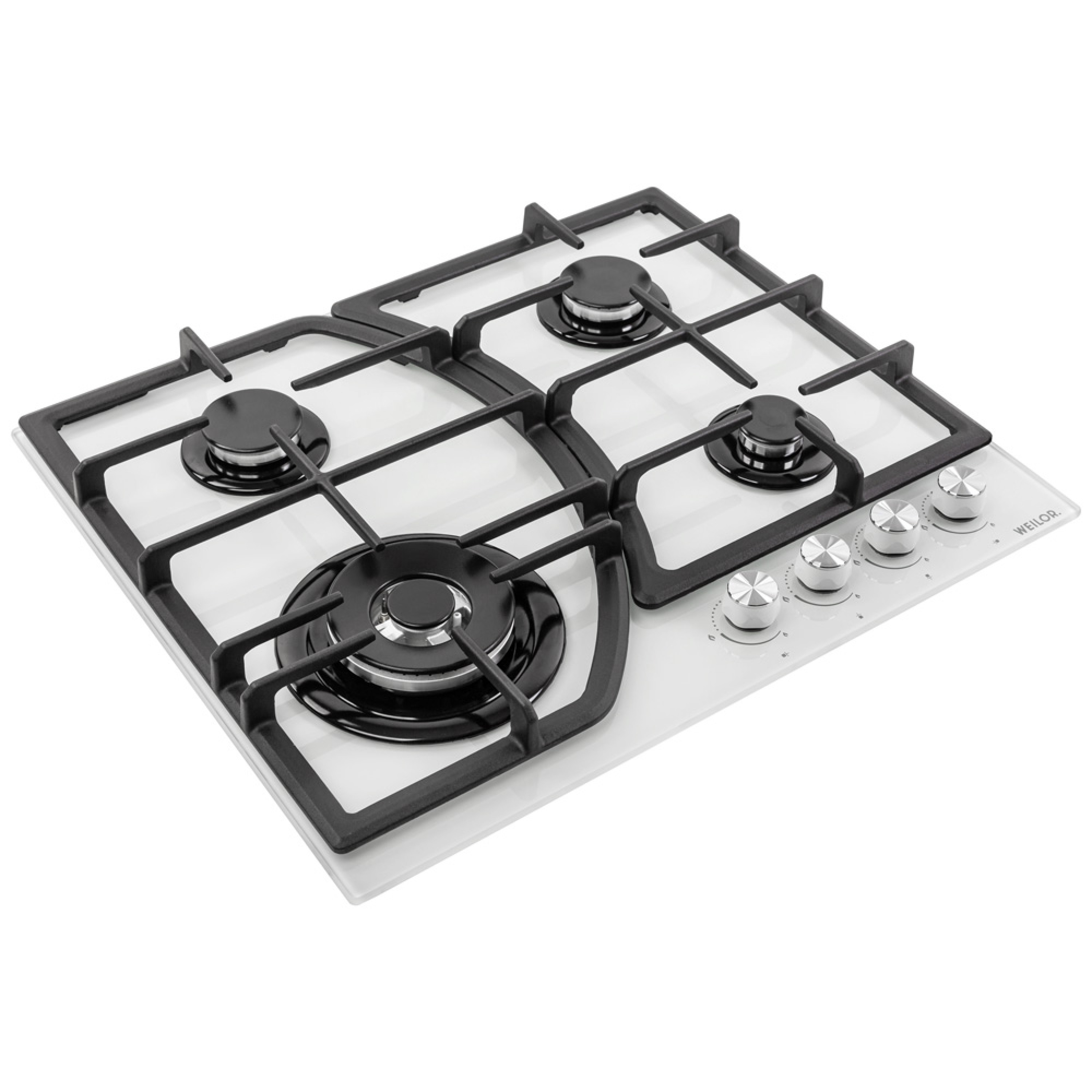 Поверхня газова на склі WEILOR GG W 644 WH - зображення 3