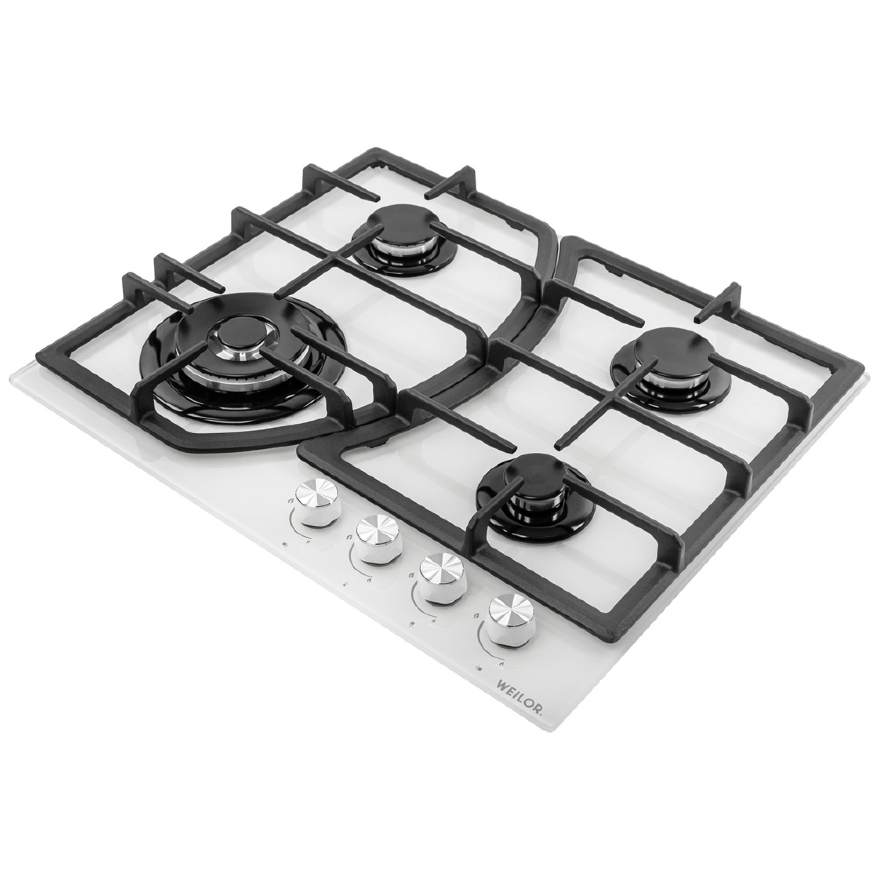 Поверхня газова на склі WEILOR GG W 644 WH - зображення 4
