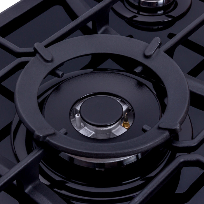 Поверхность газовая на стекле WEILOR GG W 714 BL