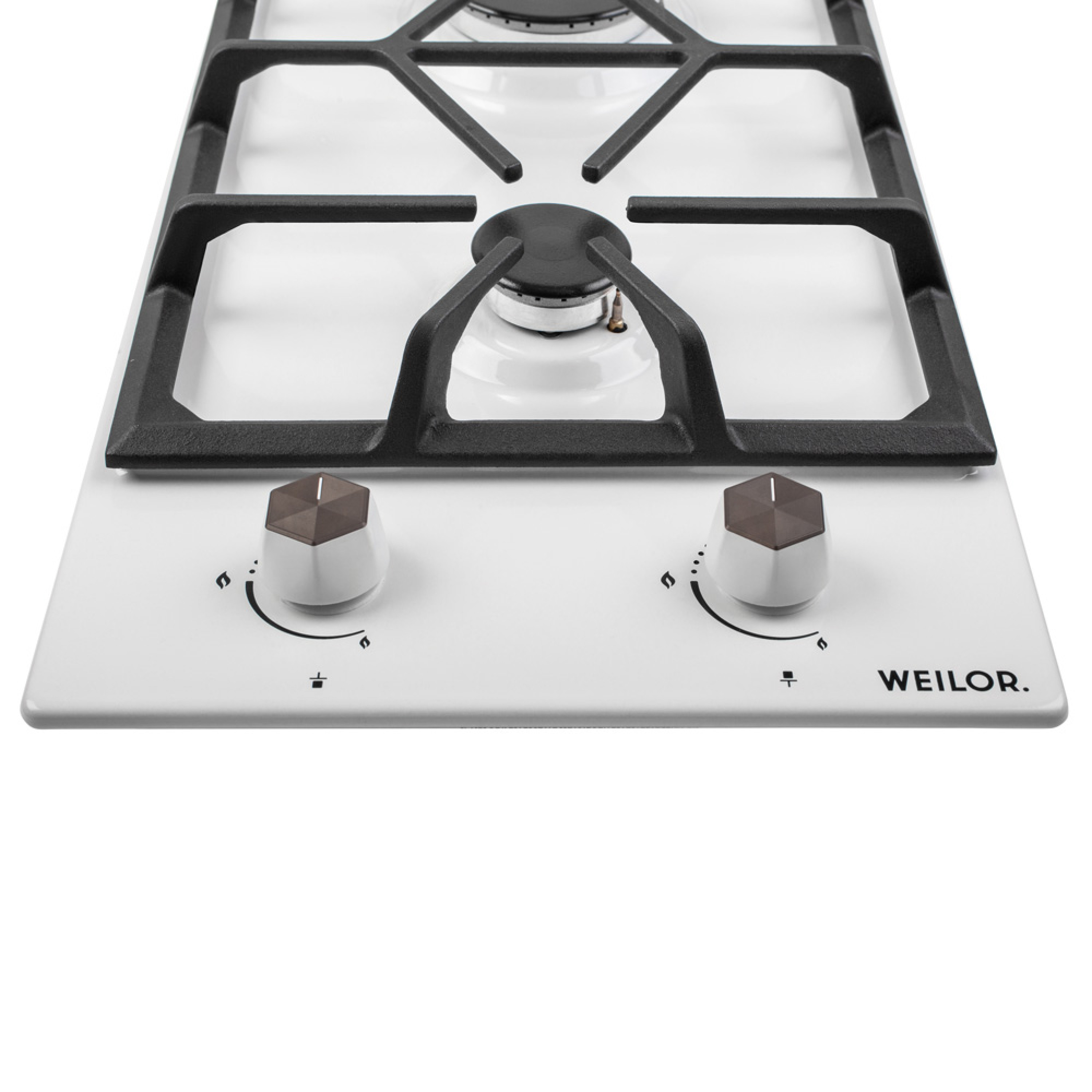 Поверхня газова Domino на металі WEILOR GM 304 WH - зображення 5