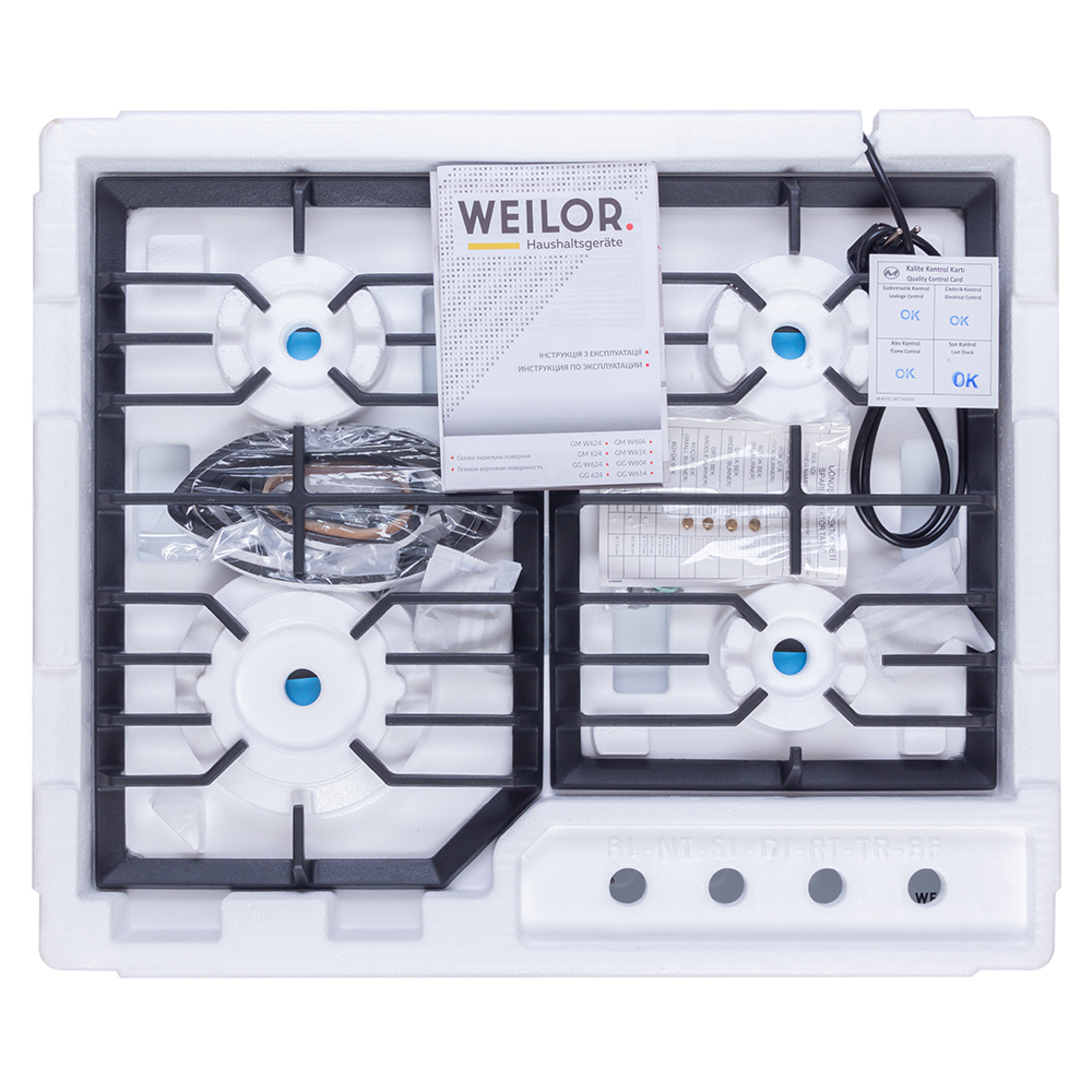 Поверхня газова на металі WEILOR GM 624 WH - зображення 12