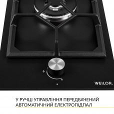 Поверхность газовая Domino на металле WEILOR GM W 314 BL