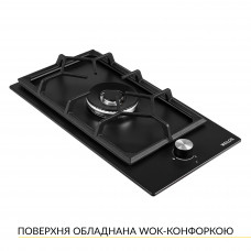 Поверхность газовая Domino на металле WEILOR GM W 314 BL
