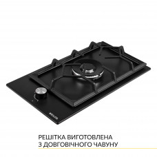 Поверхность газовая Domino на металле WEILOR GM W 314 BL