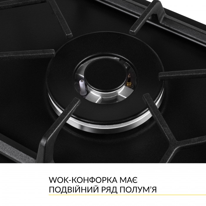 Поверхность газовая Domino на металле WEILOR GM W 314 BL