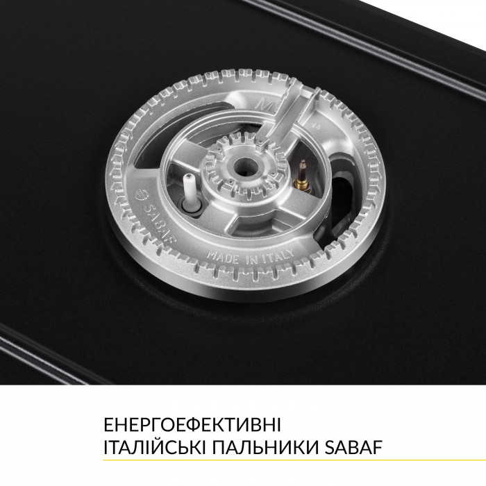 Поверхность газовая Domino на металле WEILOR GM W 314 BL