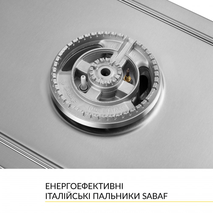 Поверхность газовая Domino на металле WEILOR GM W 314 SS