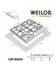 Поверхность газовая на металле WEILOR GM W 604 BL - зображення 14